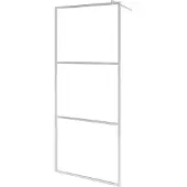 vidaXL Inloopdouchewand mat 90x195 cm ESG-glas