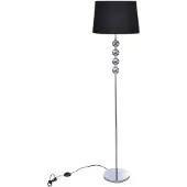 vidaXL Vloerlamp met decoratieve elementen in de vorm van 4 bollen, zwart