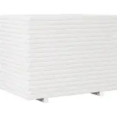 vidaXL Plantenbak 90x60x72 cm massief grenenhout wit