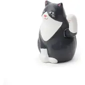 Kikkerland Solar Kat Zonne-energie figuur - Zwaaiende kat - Uniek cadeau