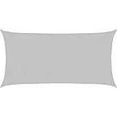 vidaXL Zonnezeil 3,5x2 m 100% polyester oxford lichtgrijs