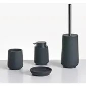 Beliani SUCHES - Badkameraccessoireset - Zwart - Polyresin