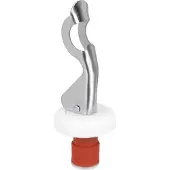 Metaltex - 2 x Flessendop - Inclusief flesopener - RVS - Rood - Diameter 2 cm - 2 Stuks