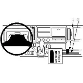 Brodit ProClip houder geschikt voor Mitsubishi Fuso Canter 2010-2019 Angled mount