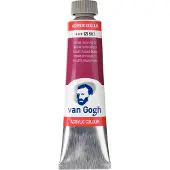 Talens Acrylverf Rood - Acrylpaint - 567 Permanent Roodviolet - Acrylic Verf Paint - Acrylaatverf - Rode Hobbyverf - Watergedragen Verf - Sneldrogende Pigmentrijke Verf - 40ml