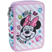 Disney Minnie Smiles gevulde etui, 2 lagen