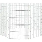 vidaXL Vrije uitloop dierenverblijf 8 panelen 54x100 cm