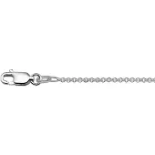 Trendjuwelier huiscollectie 1329092 Zilveren Ketting Anker Geslepen 1,1 mm 41 + 4 cm