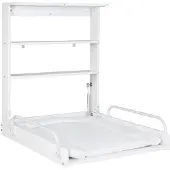 Roba Wandgemonteerde opvouwbare verschoontafel - Inclusief waterdichte matras - 2 geïntegreerde p...