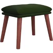 vidaXL Voetenbank 45x29,5x35 cm fluweel donkergroen