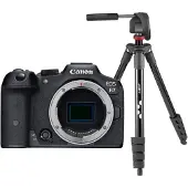 Canon EOS R7 body + Joby Tripod