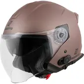 Bogotto H586 BT Solid Mat Bruin Bluetooth Jethelm Maat XL