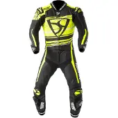 MUGENRACE RC-Max Due Zwart Wit Neon Geel Geperforeerd 2-Delig Motorpak Maat 52