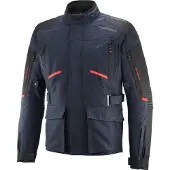 Ixon Midgard Marineblauw Bright Rood Waterdichte Textiele Motorjas Maat 2XL