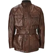 Belstaff Trialmaster Bruine Leren Jas Maat 3XL