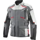 Ixon Midgard Grijs Zwart Rood Waterdichte Textiele Motorjas Maat L