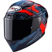 Suomy TX-Pro Flawless, integraalhelm ,Zwart/Blauw/Rood/Lichtblauw ,XS