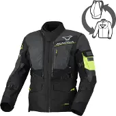 Macna Flexodus Nighteye Heren Textieljack Grijs/Zwart/Geel XL Mannen