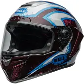 Bell Race Star DLX Flex Xenon Glanzend Rood Zilver Integraalhelm Maat S