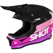 Shot Furious Story Roze Glanzend Crosshelm Maat XL