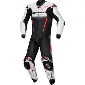 Alpinestars GP-R7, leren pak 1st. ,Wit/Zwart/Neon-Rood ,62
