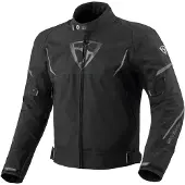 MUGENRACE Munee Zwarte Waterdichte Textieljas Maat S