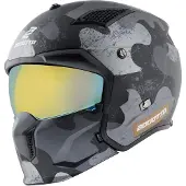 Bogotto Radic Camo 22.06 Mat Zwart Motorhelm Maat L