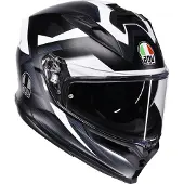 AGV K7 Glimpse S26, integraalhelm ,Mat Zwart/Wit/Grijs ,L