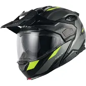 NEXX X.Lifecountry Terra Carbon Mat Grijs Neon Geel Systeemhelm Maat XL