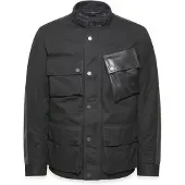 Belstaff Trackmaster Zwarte Waterdichte Gewaxte Jas Maat 3XL