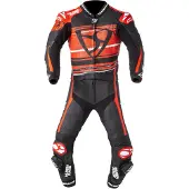 MUGENRACE RC-Max Due Zwart Wit Rood Geperforeerd 2-Delig Motorpak Maat 58