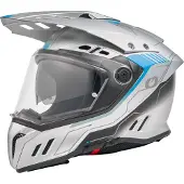 O'Neal Sierra RS Echo, avonturenhelm ,Mat Lichtgrijs/Lichtblauw ,L