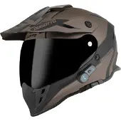 Bogotto H331 BT Tour EVO Zwart Bruin Bluetooth Enduro Helm Maat S