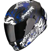 Scorpion EXO-491 Spector Integraalhelm Mat/Zwart/Blauw XS