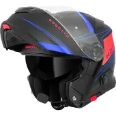Bogotto H271 Taog Bluetooth Helm Zwart Rood Blauw Maat XL