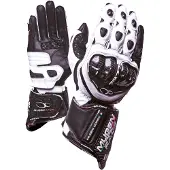 MUGENRACE Bornew Zwart Witte Handschoenen Maat S