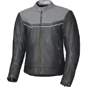 Held Heyden Zwart Grijs Leren Motorjas Maat 48