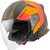 Bogotto V586 Detri BT Zwart Oranje Bluetooth Jethelm Maat XS
