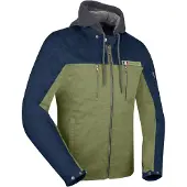 Segura Presto waterdichte motorfietsjas, textiel, kleur: kaki/marineblauw, maat: S