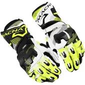Macna Powertrack 2.0, handschoenen ,Zwart/Neon-Geel/Wit ,M