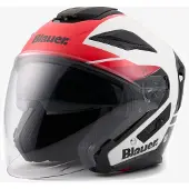 Blauer JJ-01 Wit Rood Jethelm Maat XL