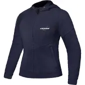 Ixon Touchdown L Marineblauw Zilver Dames Textiele Motorjas Maat L