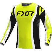 FXR Helium Infinity crossjersey, geel/zwart/wit, maat L