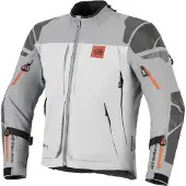 Alpinestars Nazca 3L Gore-Tex Pro waterdichte motorfiets textieljas, grijs/zwart, maat M