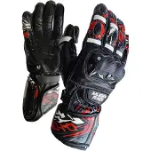 MUGENRACE Moone Sport Zwart Rode Handschoenen Maat M