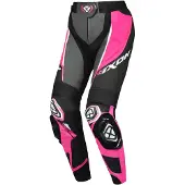 Ixon Vortex 3 PT L Zwart Roze Wit Dames Leren Motorbroek Maat S