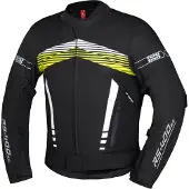 IXS RS-400-ST 3.0 motorfiets textieljas, zwart/wit/geel, maat L