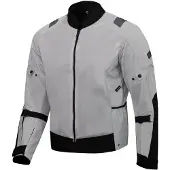 Merlin Taos Air Mesh Stretch Light Grijs Zwart Textiele Motorjas Maat 3XL