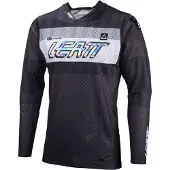 Leatt Moto 5.5 UltraWeld V24 Graphite Zwart Grijs Wit Motocross Jersey Maat S