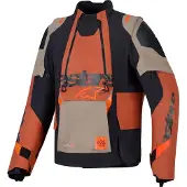 Alpinestars Harok Pro, textieljas DrystarXF ,zwart/bruin/rood ,L